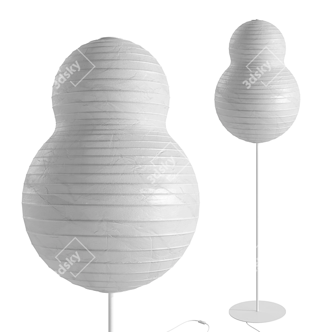 Modern Puff Floor Lamp Design 3D model image 3