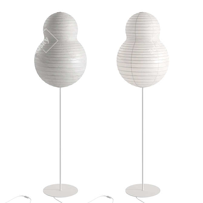 Modern Puff Floor Lamp Design 3D model image 8