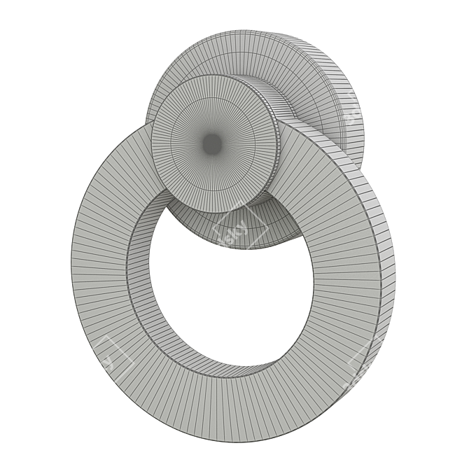 Modern LED Wall Sconce Fixture 3D model image 4
