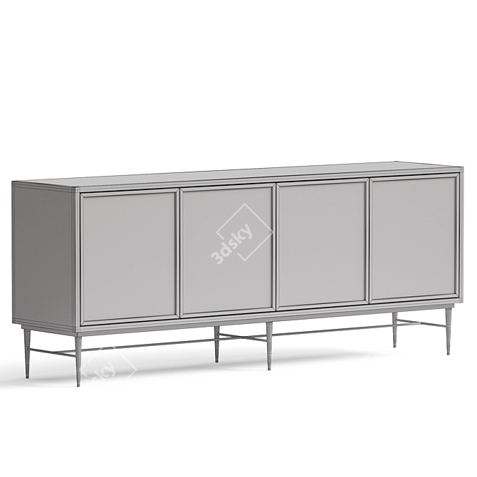 Sophisticated Giovanni Console Table 3D model image 4