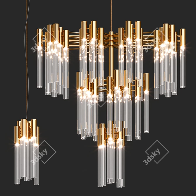 Elegant BURJ Light Collection glamorizes 3D model image 2