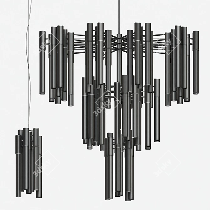 Elegant BURJ Light Collection glamorizes 3D model image 3