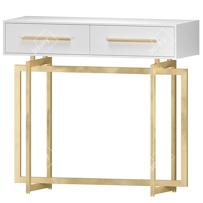 Customizable Console Table Samantha 3D model image 1