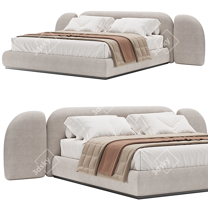  Modern Minimalistic Vao Bed 3D model image 1