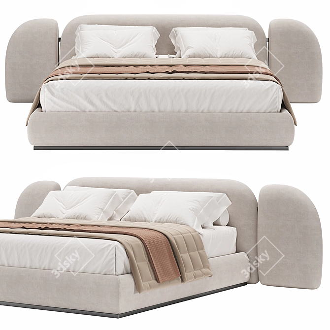  Modern Minimalistic Vao Bed 3D model image 2