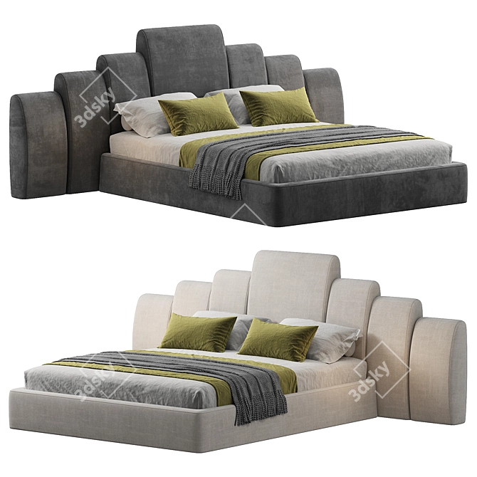 Luxury Kara Bed 2015 Model 3D model image 3
