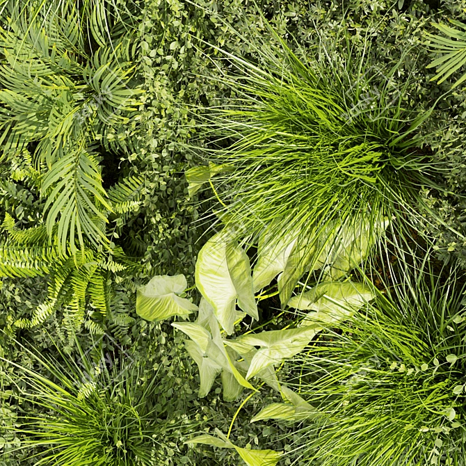 Vertical Leaf Plant Collection - Premium Quality 3D model image 2