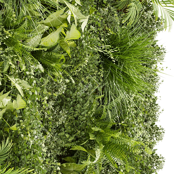 Vertical Leaf Plant Collection - Premium Quality 3D model image 4