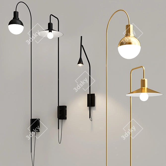 Field Scents Wall Lamp Collection 3D model image 2