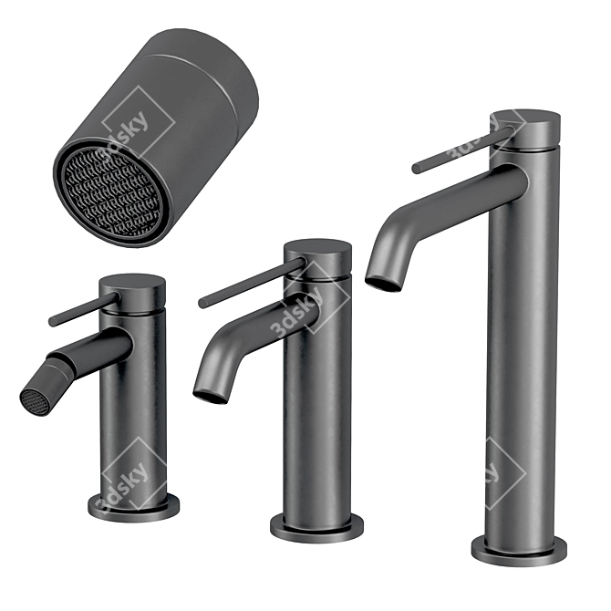 Gattoni Circle Two Bathroom Set 3D model image 6