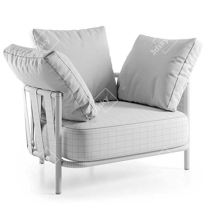 Arketipo Modern Outdoor Seating 3D model image 5