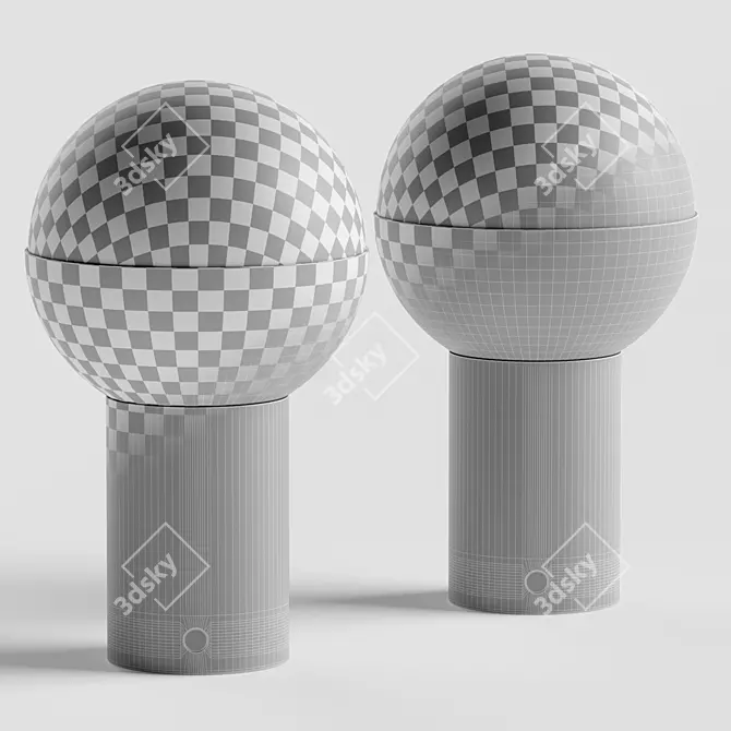 Elegant Roma Table Lamp 2014 3D model image 2