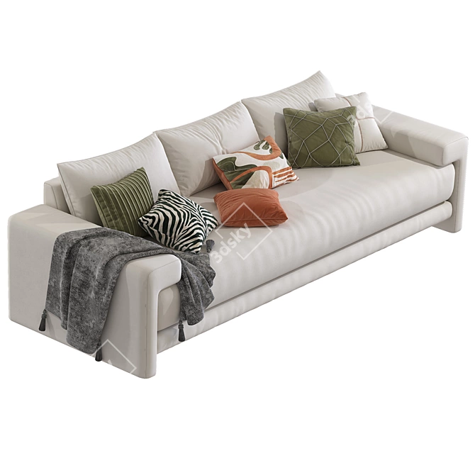Sleek Camden 8 Sofa Model 3D model image 2