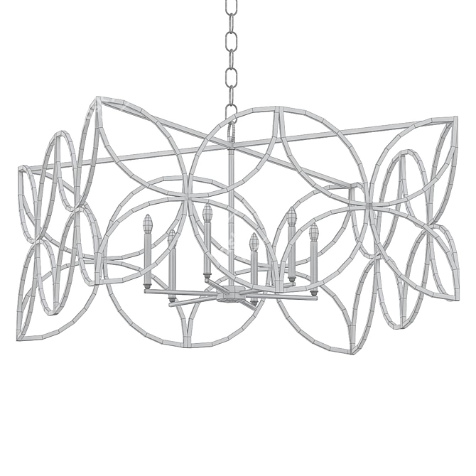 Elegant McCarty Chandelier 3D model image 2