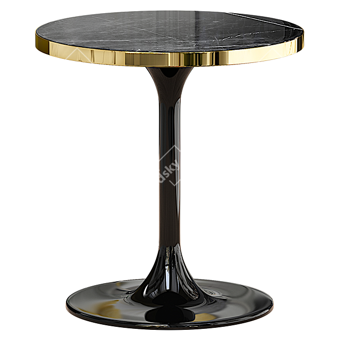 Sleek Modern Side Table Than 3D model image 1