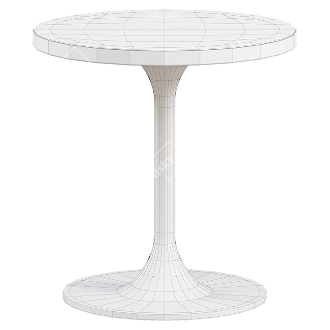 Sleek Modern Side Table Than 3D model image 2