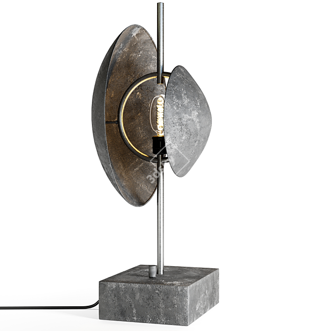 Modern Industrial Dusk Lamp 3D model image 1