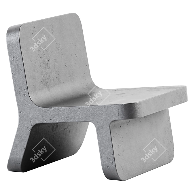 Cimento Toecello Lounge Chair 3D model image 1