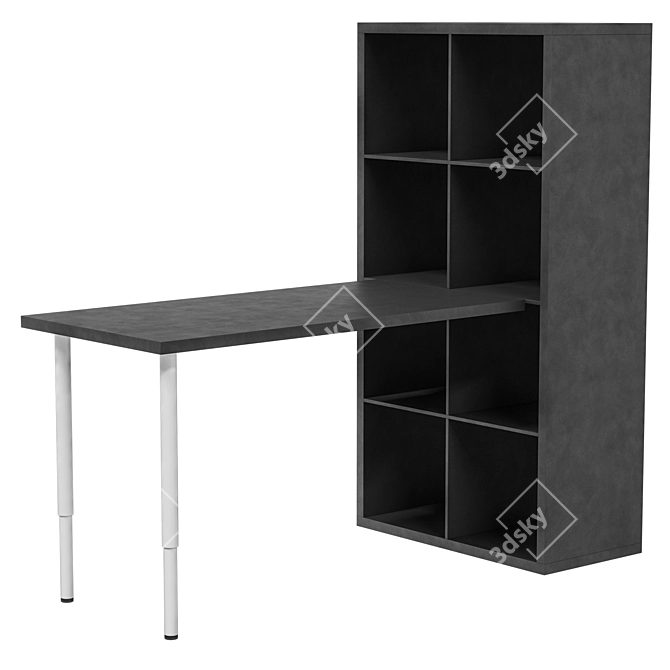 IKEA Desk KALLAX LAGKAPTEN Combo 3D model image 2