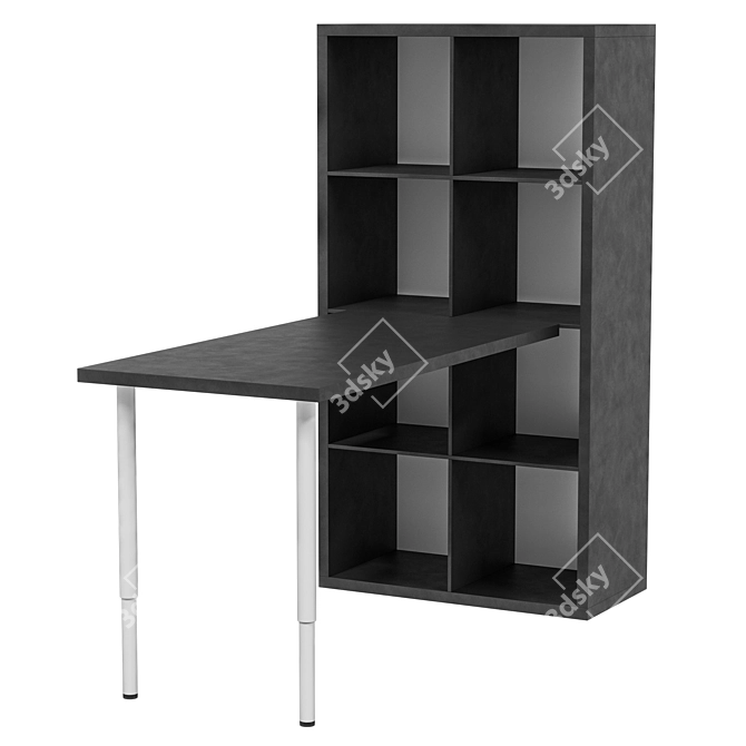 IKEA Desk KALLAX LAGKAPTEN Combo 3D model image 3