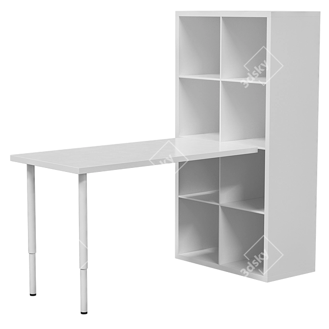IKEA Desk KALLAX LAGKAPTEN Combo 3D model image 4