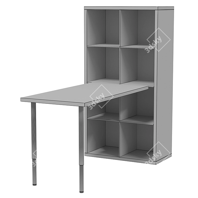 IKEA Desk KALLAX LAGKAPTEN Combo 3D model image 7