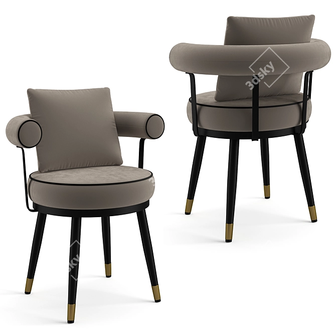 Elegance Redefined: Vico Dining Set 3D model image 6