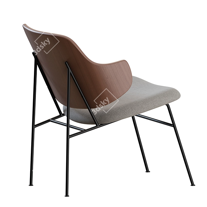 Danish Modern Icon Lounge Chair 3D model image 7