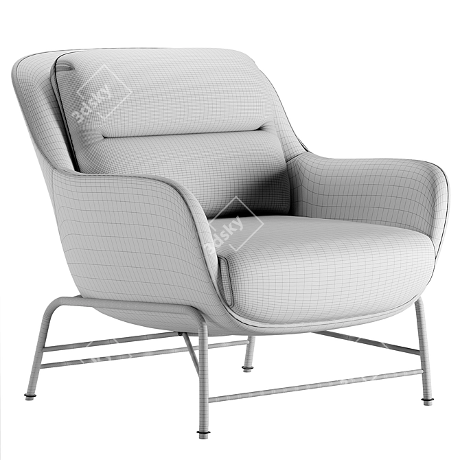 Contemporary SADIRA Armchair Model 3D model image 4