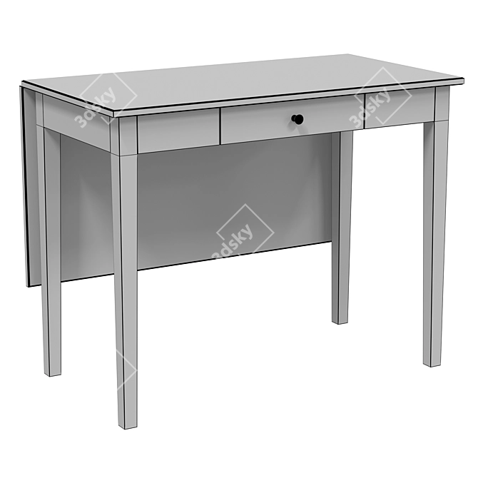 IKEA IDANÄS Folding Desk Table 3D model image 6