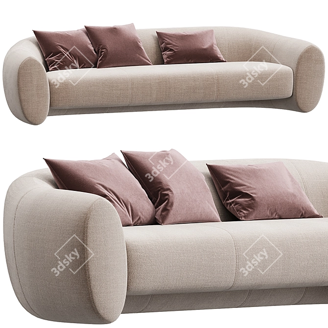  Elegant Elephant Sofa: Luxury Comfort 3D model image 1