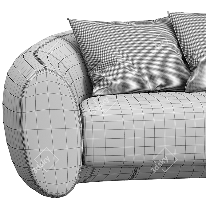  Elegant Elephant Sofa: Luxury Comfort 3D model image 3