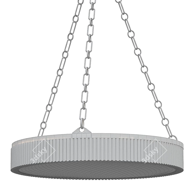 Bronze Distressed Lynden Pendant Light 3D model image 2
