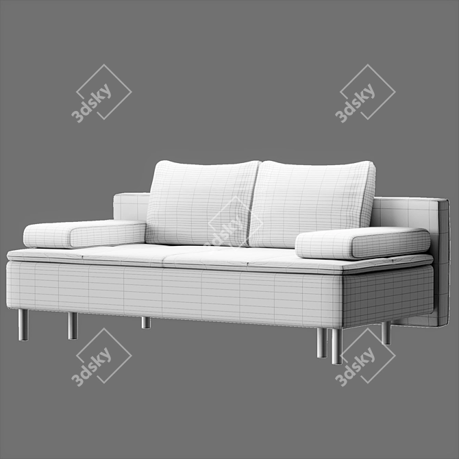 Velvet Lins Colorful Sofa Trend 3D model image 6