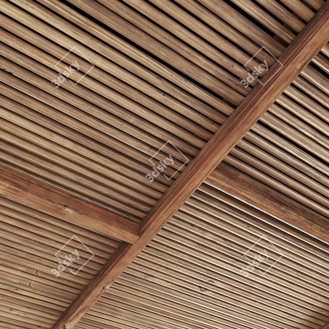 Branch Ceiling Texture Set 3D model image 4