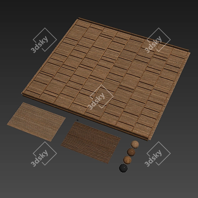 Branch Ceiling Texture Set 3D model image 6