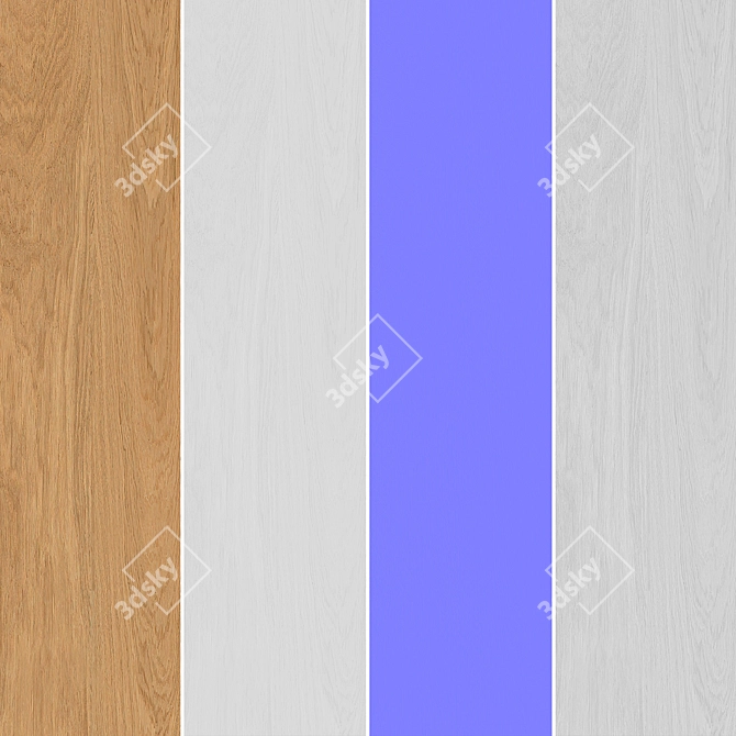 Oak Wood Texture Set 067 3D model image 6