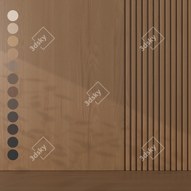 Oak Texture Pack with 12 Tones 3D model image 1