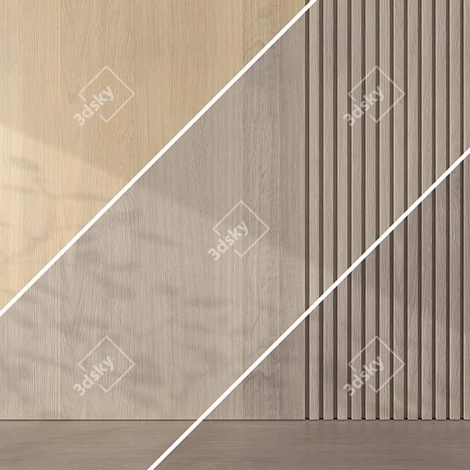 Seamless Oak Textures 080 Set 3D model image 4