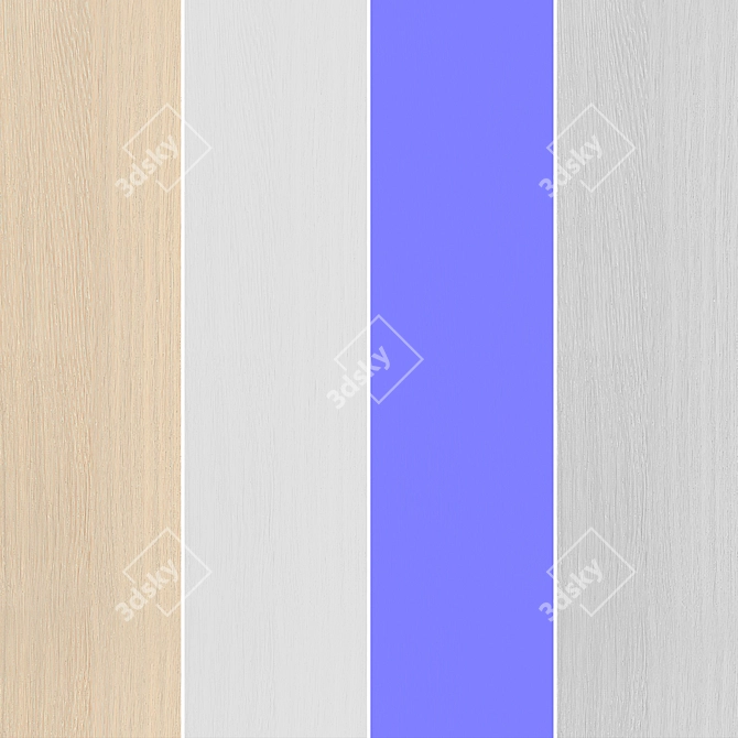 Seamless Oak Textures 080 Set 3D model image 6