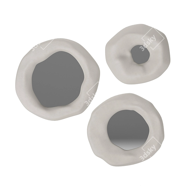 Glam Ceramic Mirror Set 3D model image 1