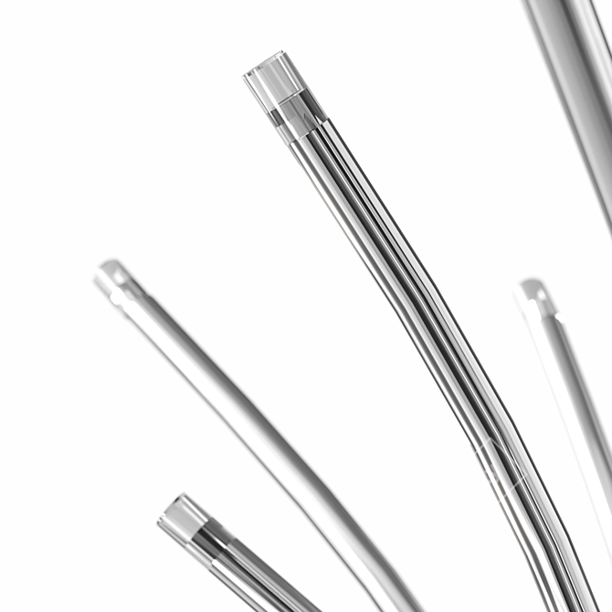 HOVNAS Chrome Table Lamp 3D model image 4
