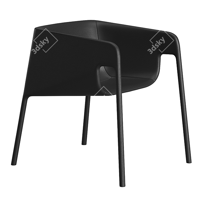 Comfort Defined Easy Chair 3D model image 2