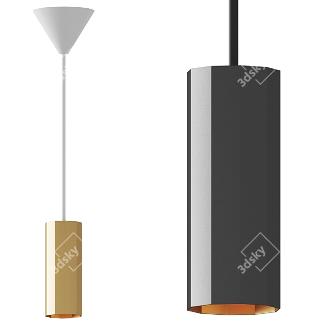 Stylish Alanis Pendant Light 3D model image 1