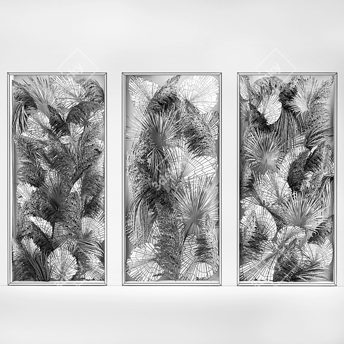 Luxury Eco Decor Set 3D model image 7