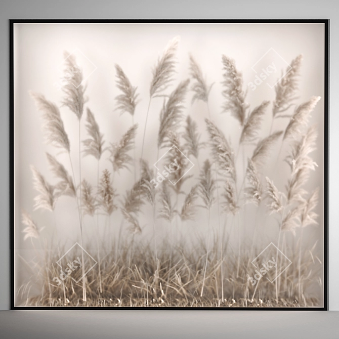 Luxury Eco Dry Floral Installation 3D model image 1