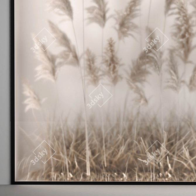 Luxury Eco Dry Floral Installation 3D model image 5