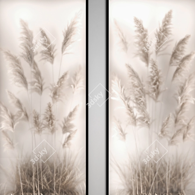 Nature-Inspired Eco Dry Flower Art 3D model image 2