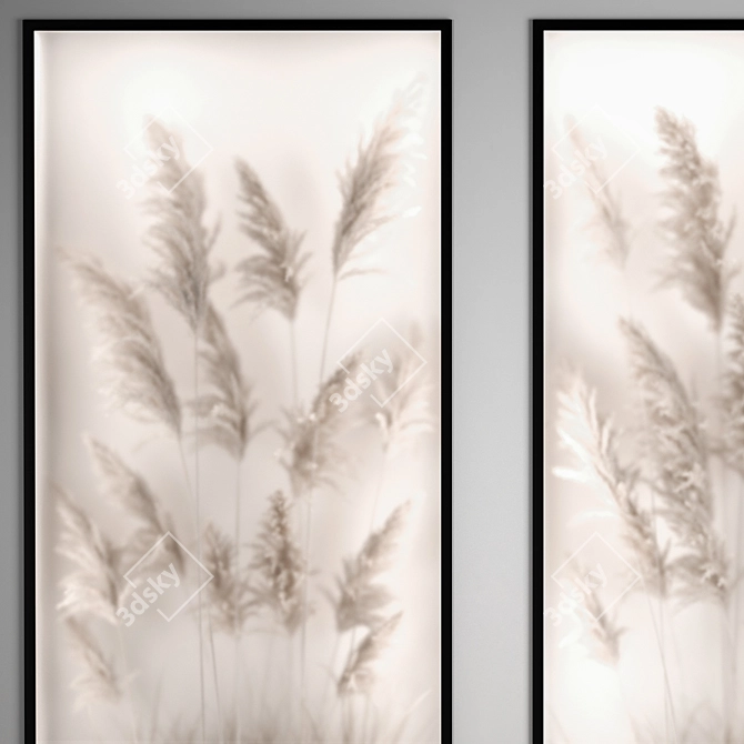 Nature-Inspired Eco Dry Flower Art 3D model image 3