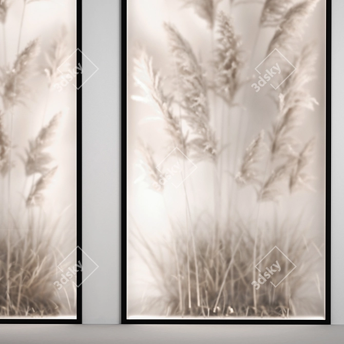 Nature-Inspired Eco Dry Flower Art 3D model image 4